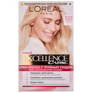 Крем-краска для волос L’OREAL PARIS (Лореаль) Excellence Creme стойкая оттенок 10.13 Легендарный блонд