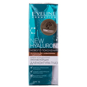 Крем-концентрат для контура глаз EVELINE (Эвелин) New Hyaluron против морщин 15 мл