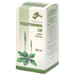Подорожника сок 100мл