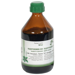 Подорожника сок 100мл