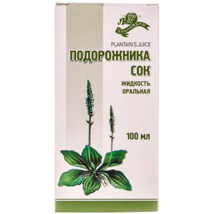 Подорожника сок 100мл