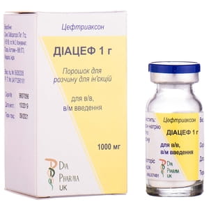 Диацеф 1г пор. д/р-ра д/ин. 1000мг фл. №1
