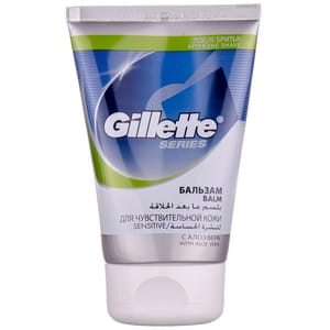 Бальзам после бритья GILLETTE (Жиллет) TGS Sensitive Skin (Сенситив скин) для чувствительной кожи с алоэ вера 100 мл