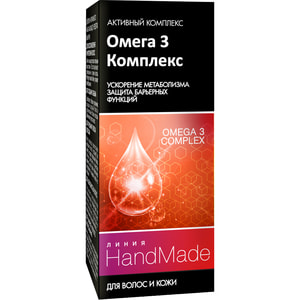 Средство косметическое HANDMADE (Хендмейд) для волос и кожи головы Омега 3 комплекс 5 мл