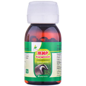 Барсучий жир с витаминным комплексом капсулы флакон 60 шт