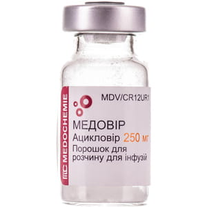 Медовир пор. д/р-ра д/инф. фл. 250мг №10