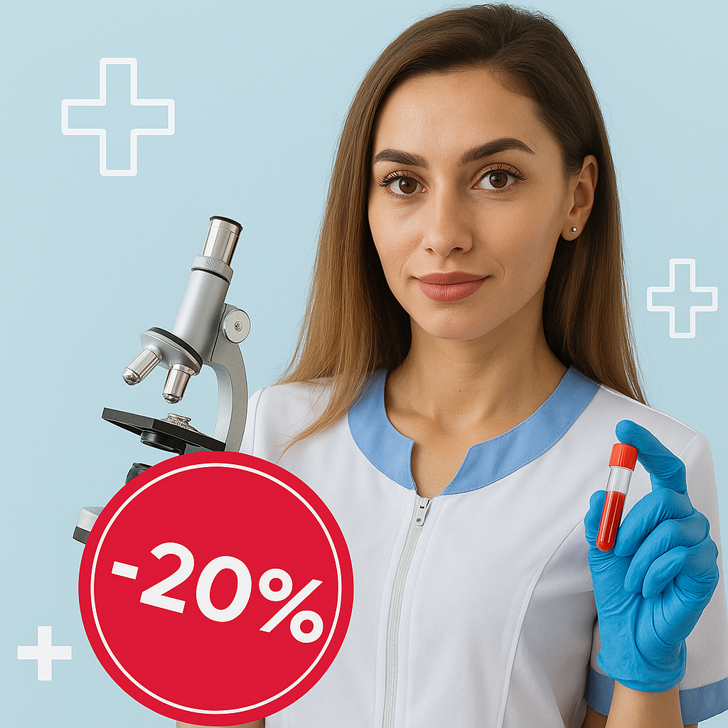 -20% на топовые анализы в будние дни